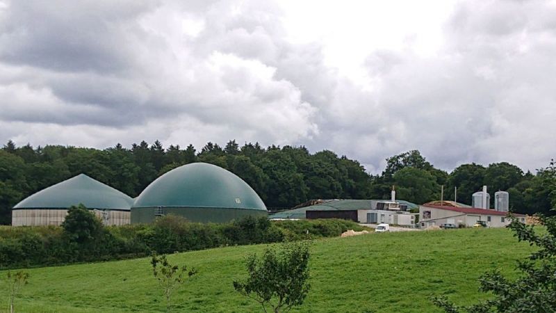 Digester of the Gussenstadt biogas plant