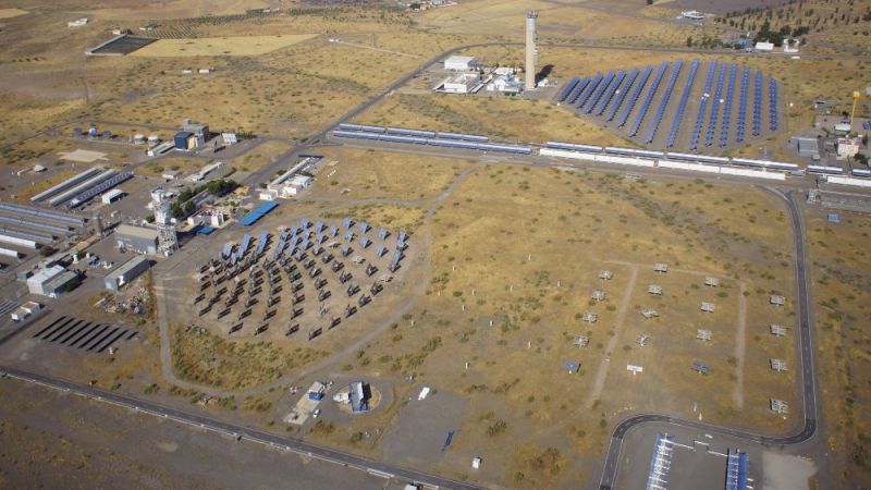 The solar thermal testing ground Plataforma Solar de Almería in Spain