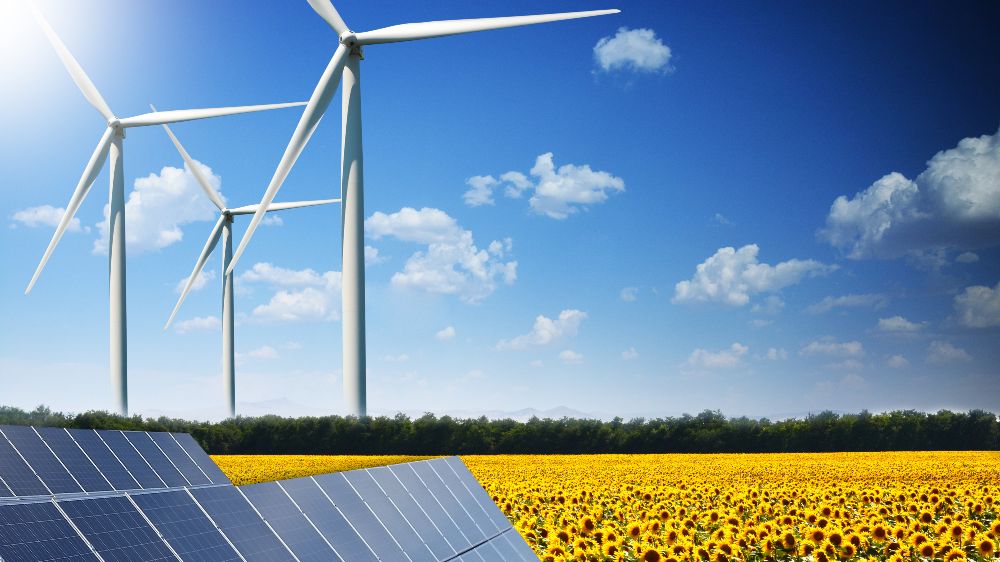 Windenergie- und Photovoltaikanlagen stellen den größten Anteil der Stromproduktion aus erneuerbaren Energiequellen.