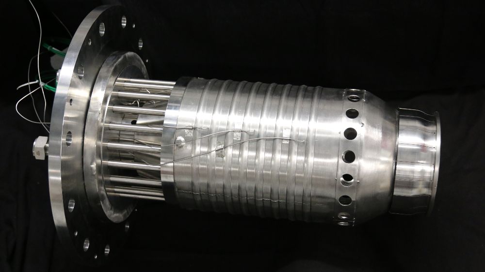 Brennkammersystem für Mikrogasturbinen mit einer elektrischen Leistung von 400 Kilowatt.